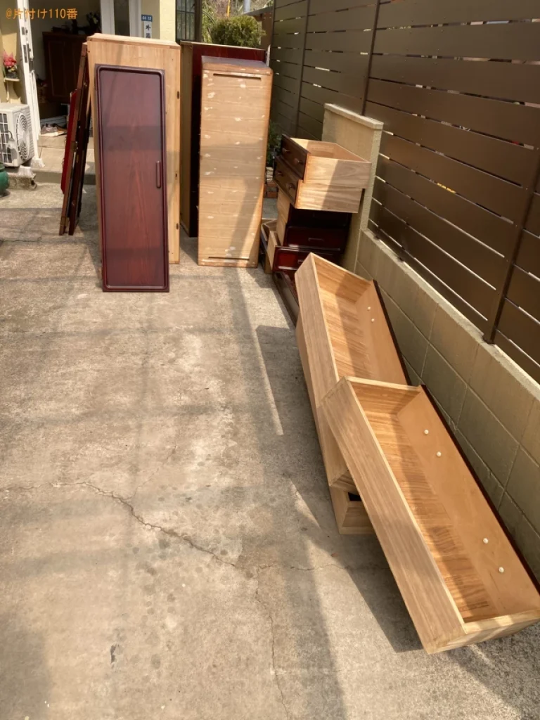 【鹿児島市】婚礼タンスの回収・処分ご依頼　お客様の声