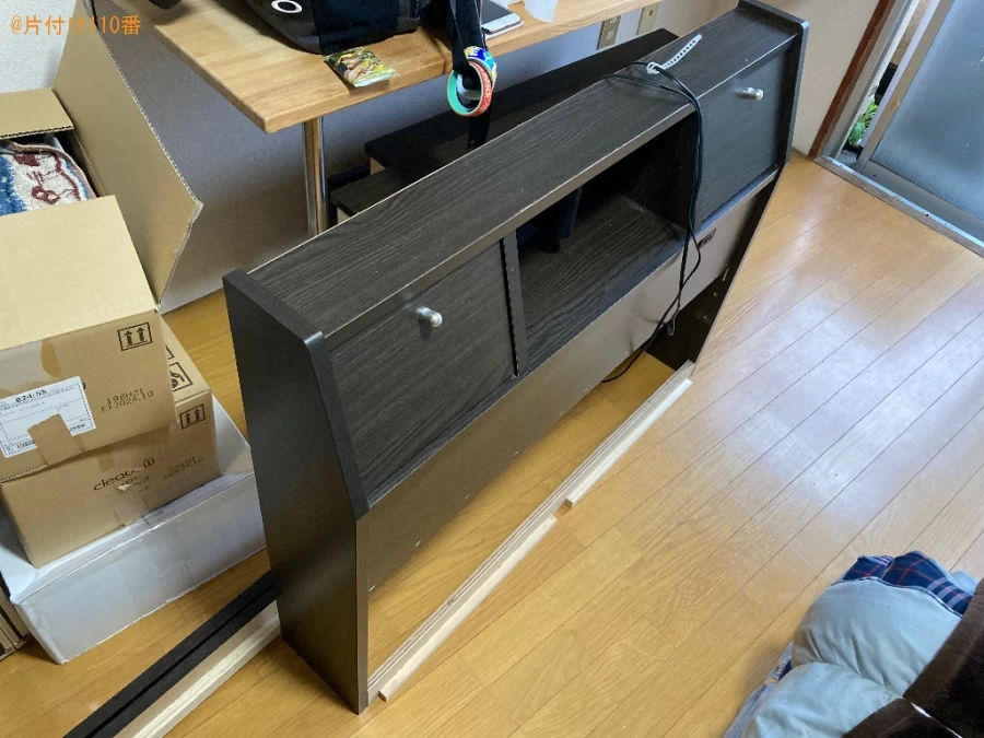 【鹿児島市】マットレス付きシングルベッド、こたつ、扇風機等の回収