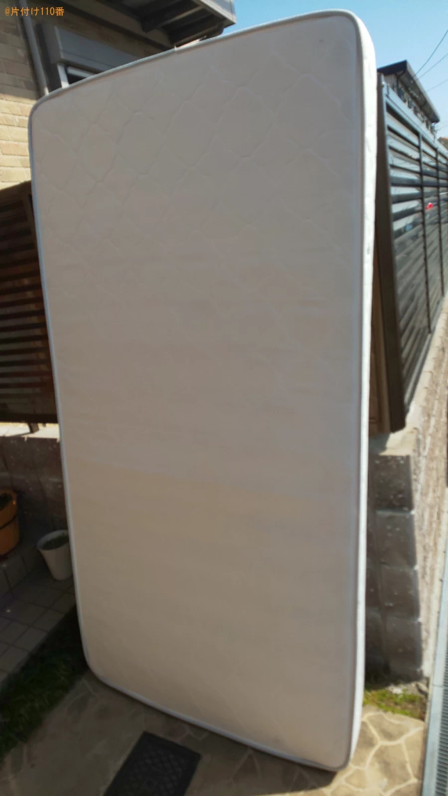 【大阪狭山市】シングルベッドマットレスの回収・処分ご依頼