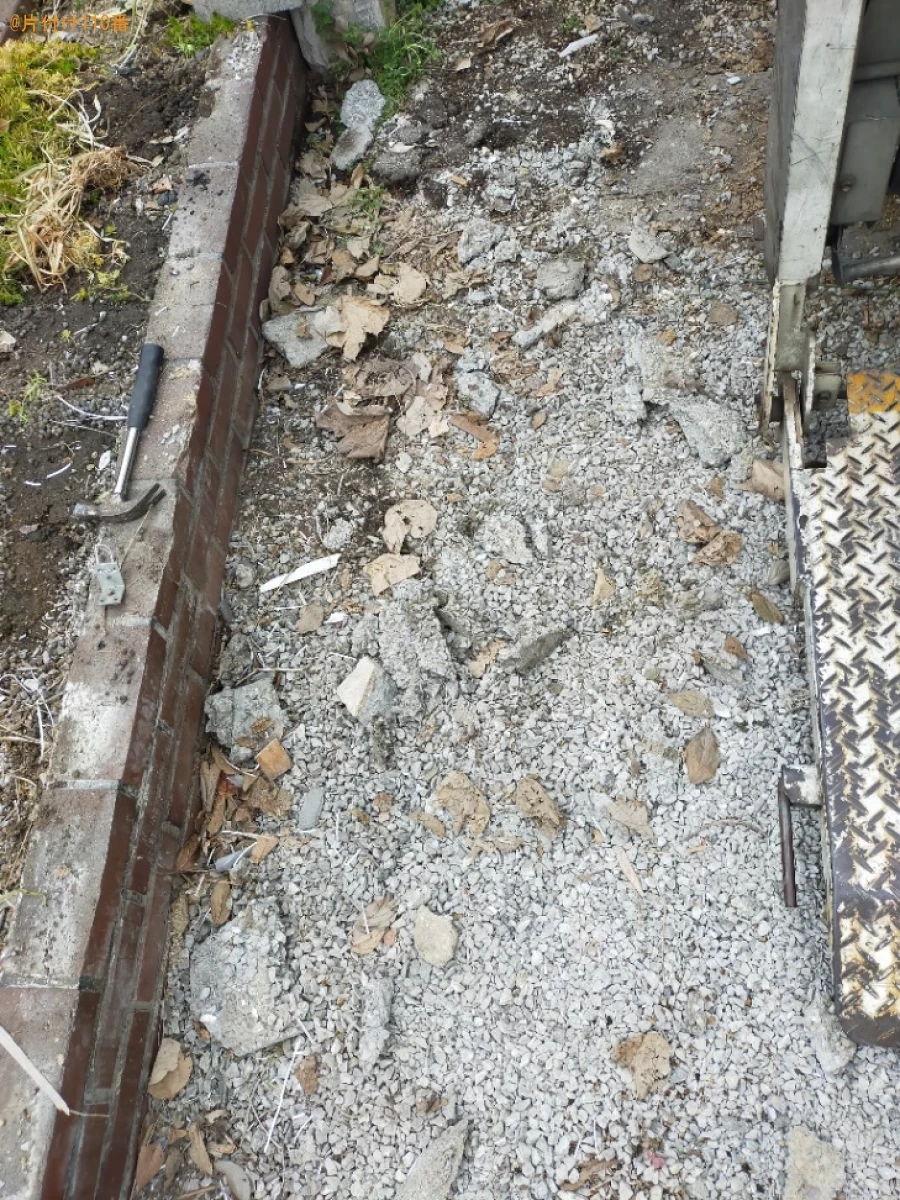 【都窪郡早島町】家庭用エアコン、ブロック、ショーケースの回収