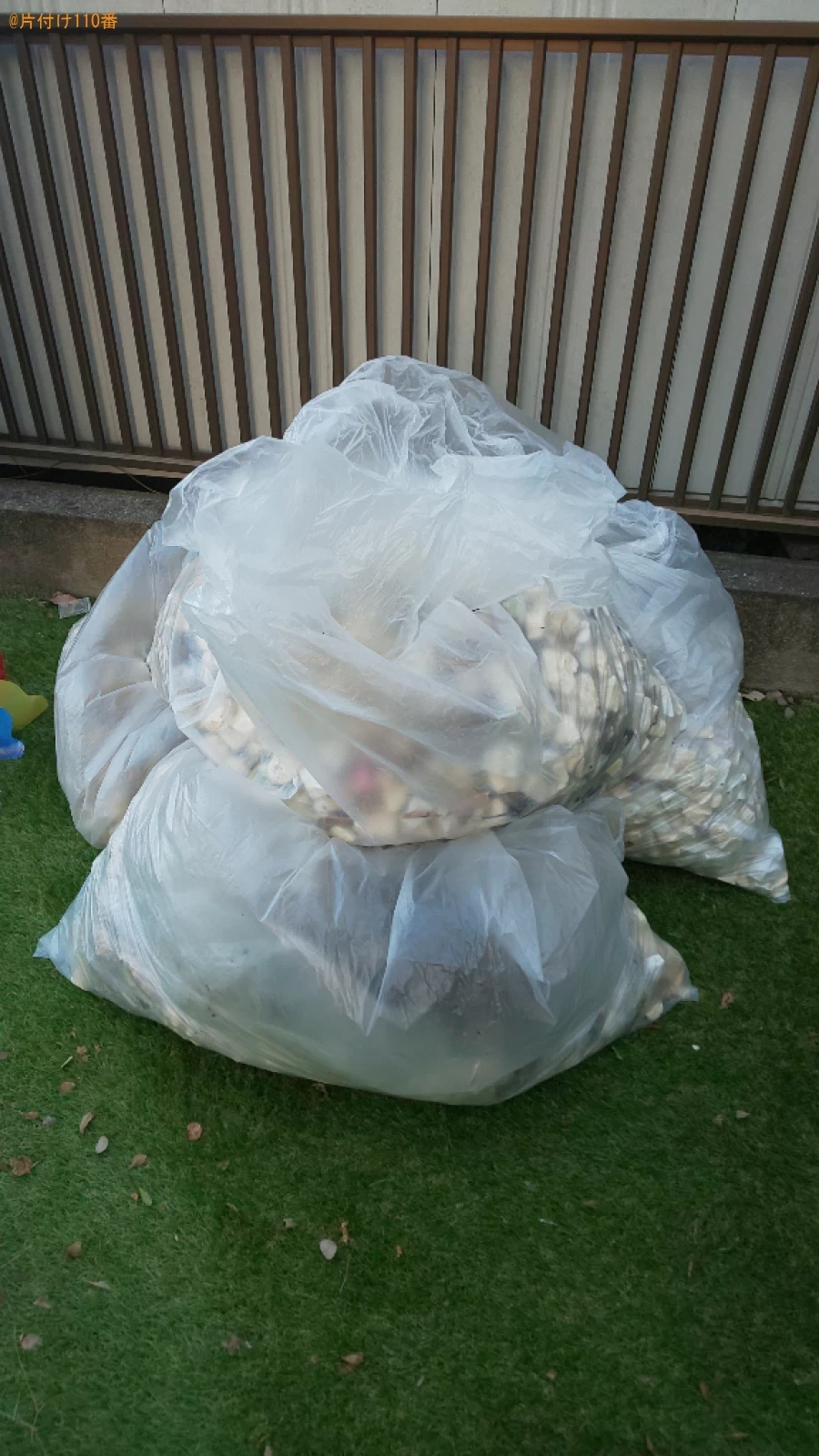 【奈良市中山町】防犯砂利の回収・処分ご依頼　お客様の声