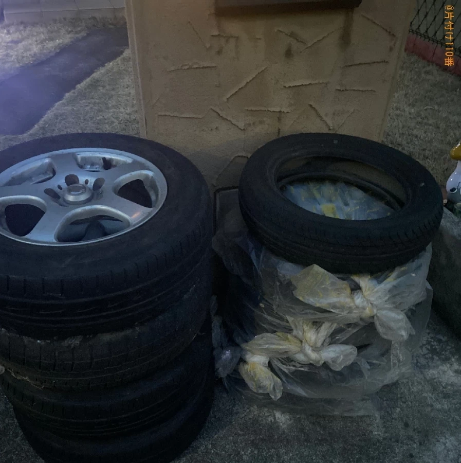 【鶴ヶ島市新町】自動車タイヤ、ホイールの回収・処分ご依頼