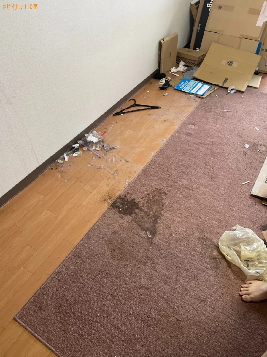 【野洲市】マットレス付きセミダブルベッド、シングルベッド等の回収