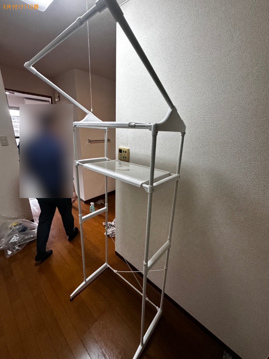 【尾道市西則末町】マットレス付きシングルベッド、布団等の回収