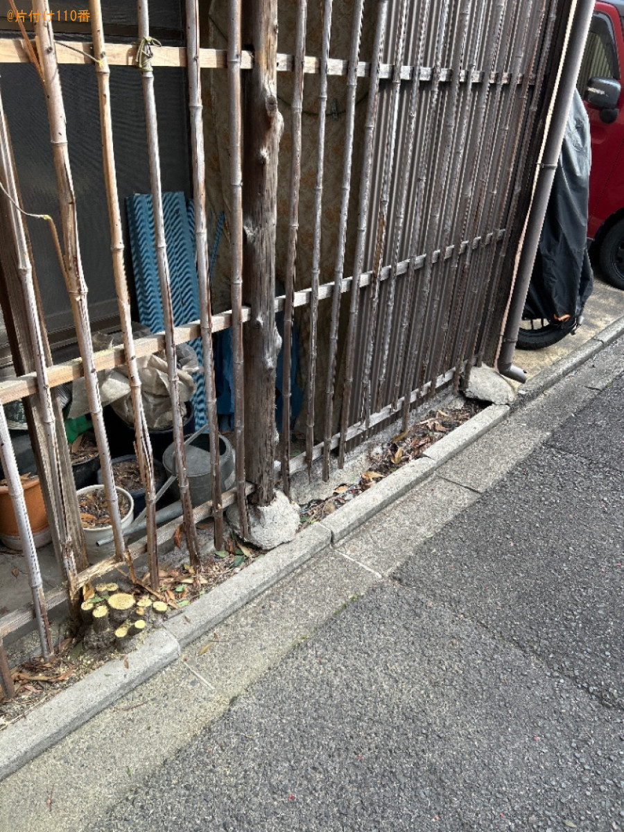 【京都市中京区】伐採後の庭木の回収・処分ご依頼　お客様の声