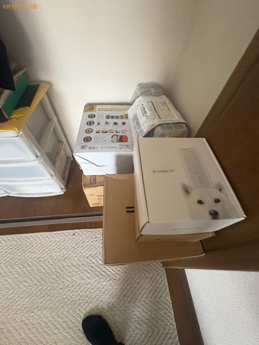 【三島市南本町】マットレス付きセミダブルベッド、PC等の回収