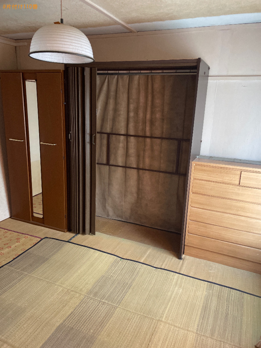 【宇治市大久保町】四人用ダイニングテーブル、衣装ケース等の回収