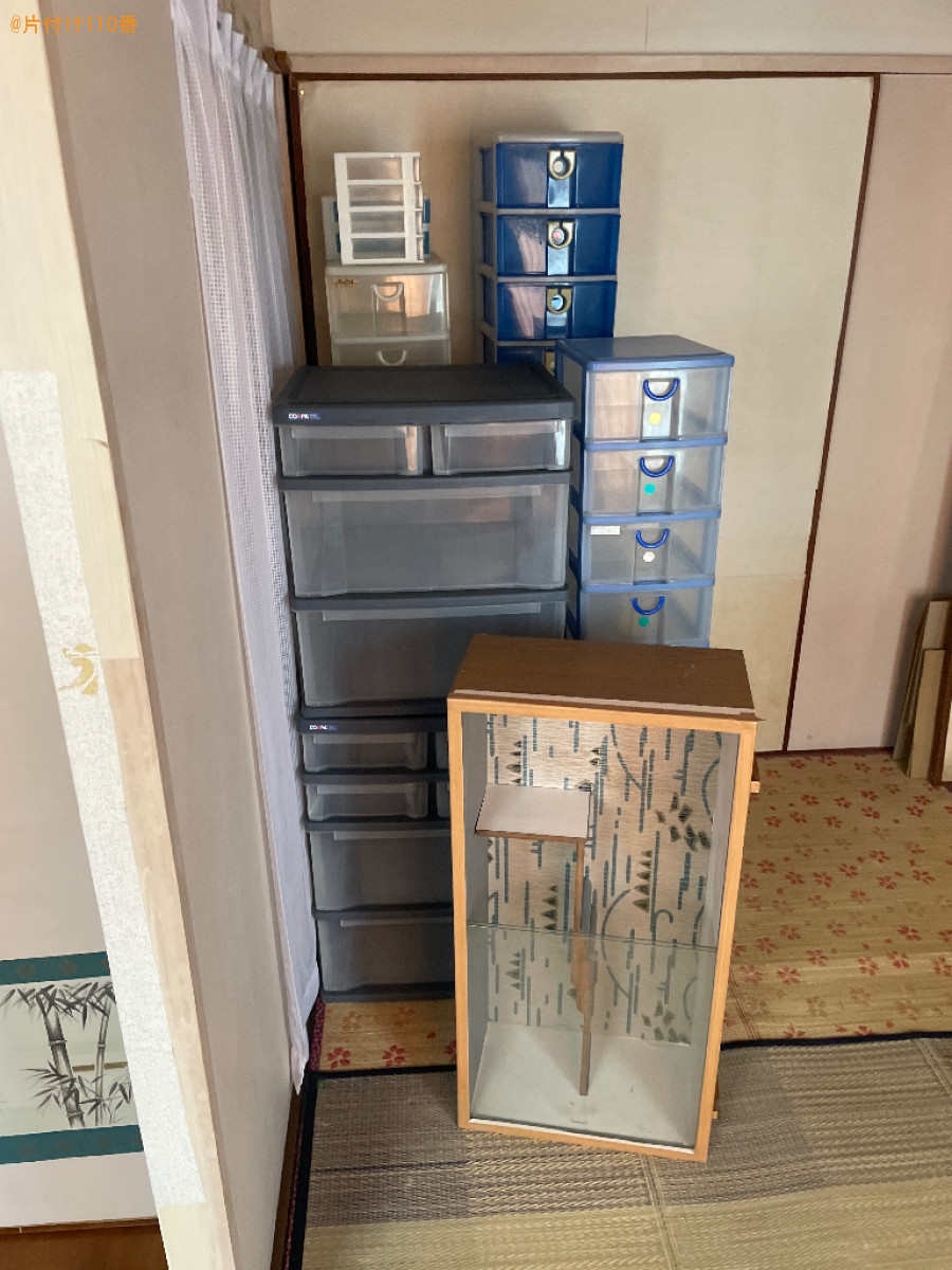 【宇治市大久保町】四人用ダイニングテーブル、衣装ケース等の回収