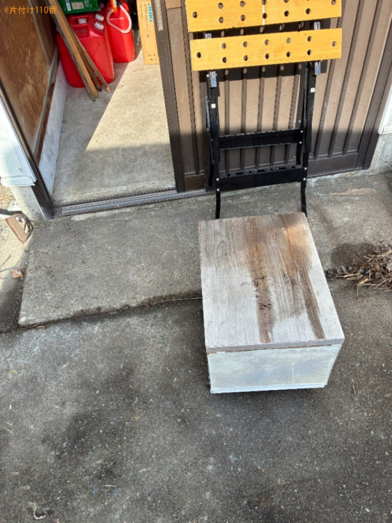 【北上市和賀町】本棚、テーブル等の回収・処分ご依頼　お客様の声