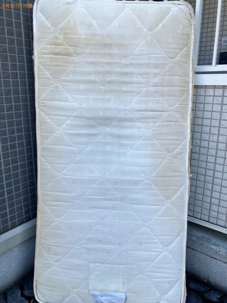【甲府市】シングルベッドマットレスの回収・処分ご依頼　お客様の声