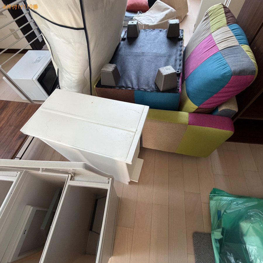 【弘前市】洗濯機、物干し竿、ゴミ箱、ソファー、電子レンジ等の回収