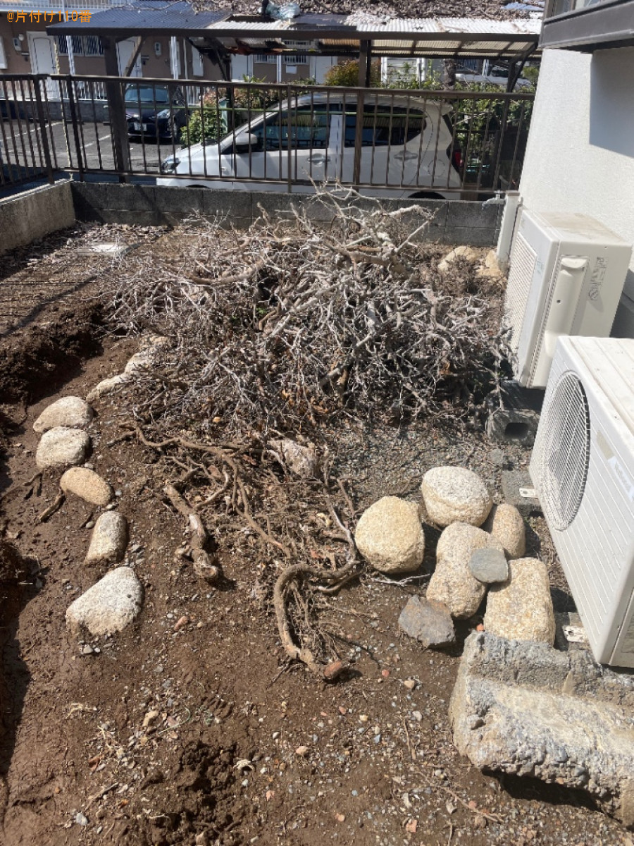 【静岡市駿河区】庭石、枝木の回収・処分ご依頼　お客様の声
