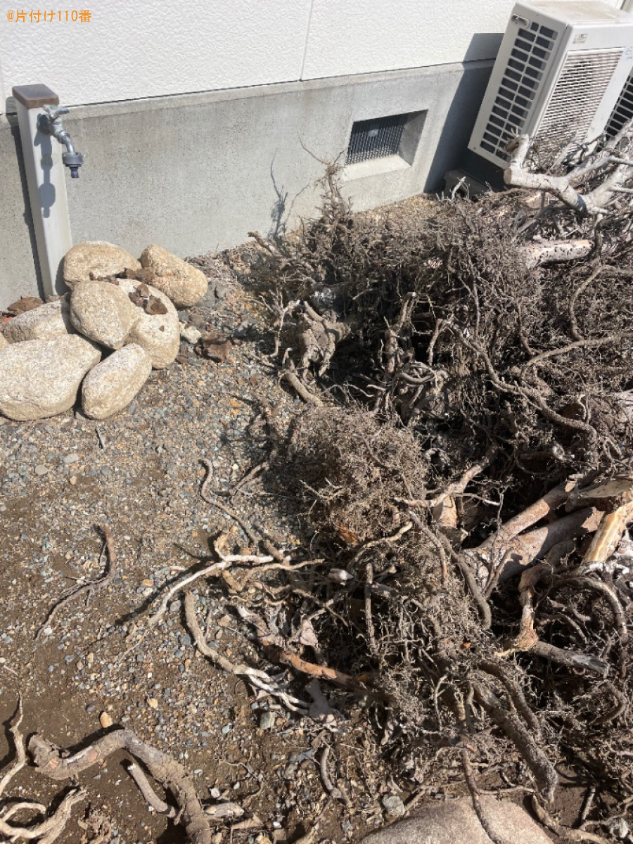 【静岡市駿河区】庭石、枝木の回収・処分ご依頼　お客様の声