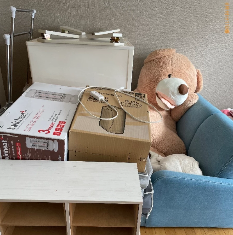 【弘前市桜林町】マットレス付きシングルベッド、冷蔵庫等の回収