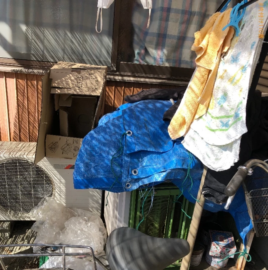 【南国市】ブルーシート、段ボール等の回収と水回りのクリーニング