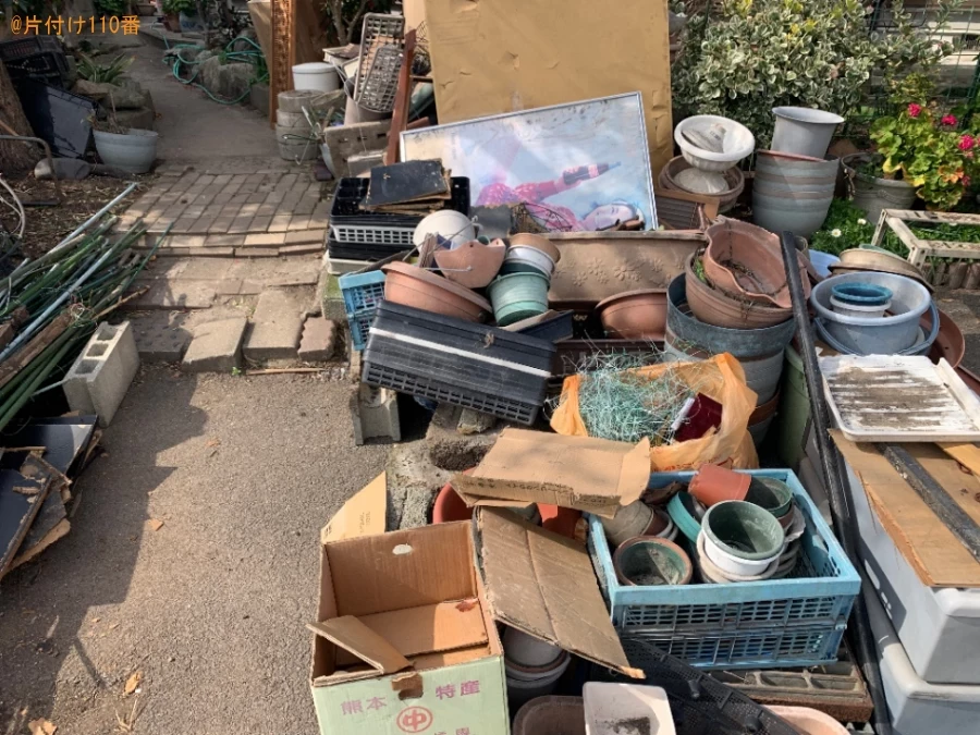 【大野城市】庭石、ブロック、コンクリート、鉄クズ、ラック等の回収