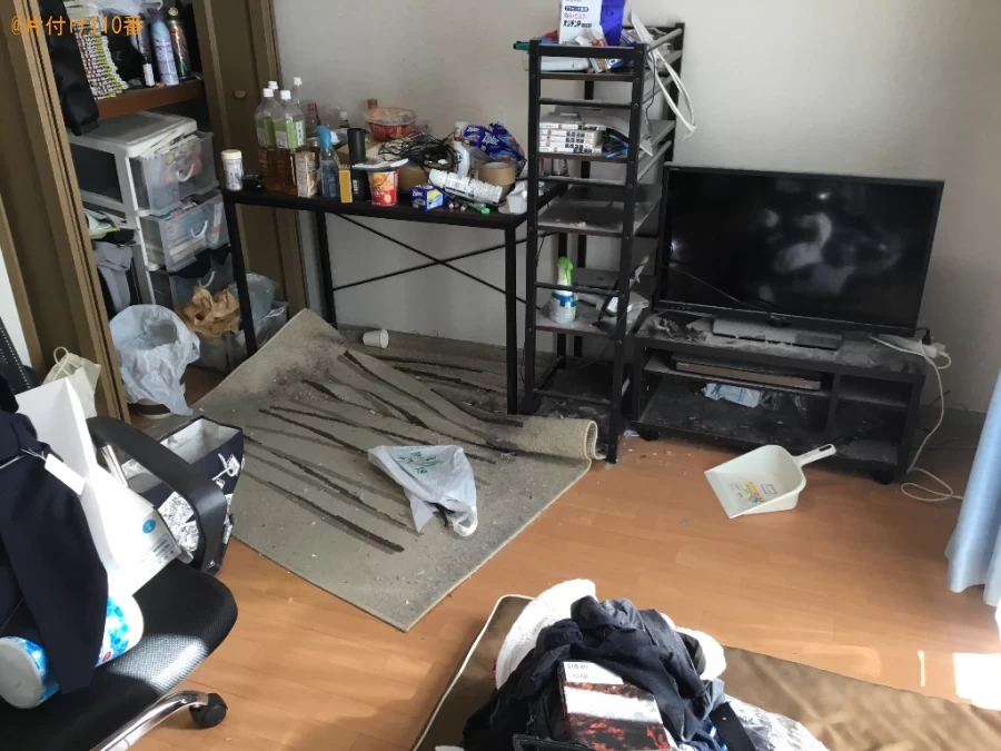 【伊丹市】ゴミ屋敷状態になっている1Kの部屋の片付け作業ご依頼
