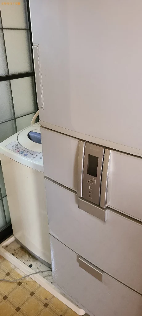 【下関市彦島本村町】こたつ、洗濯機、冷蔵庫、食器棚等の回収・処分