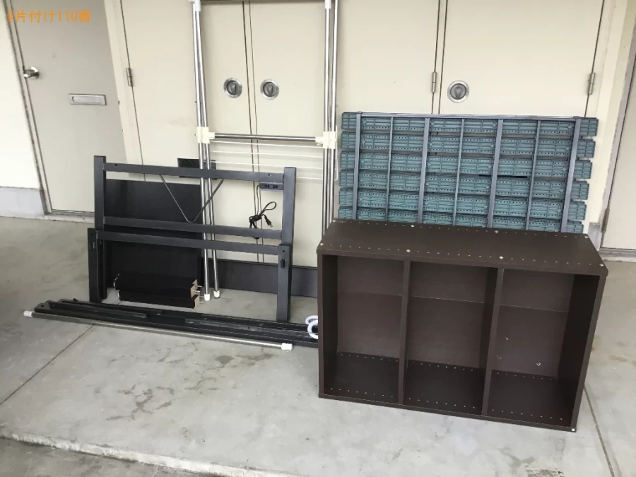 【池田市】マットレス付きシングルベッド、冷蔵庫、洗濯機等の回収