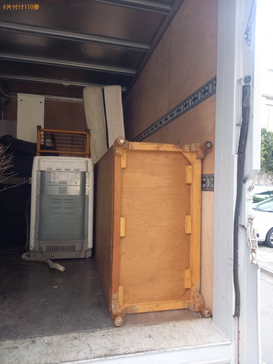 【中野区】シングルベッドマットレス、タンス、洗濯機等の回収・処分