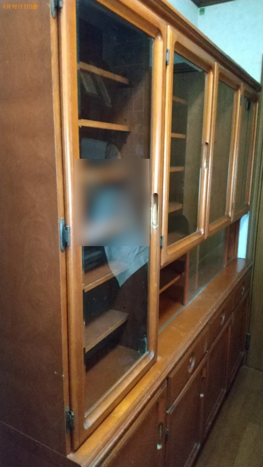 【三原市】食器棚、雑品の回収・処分ご依頼　お客様の声