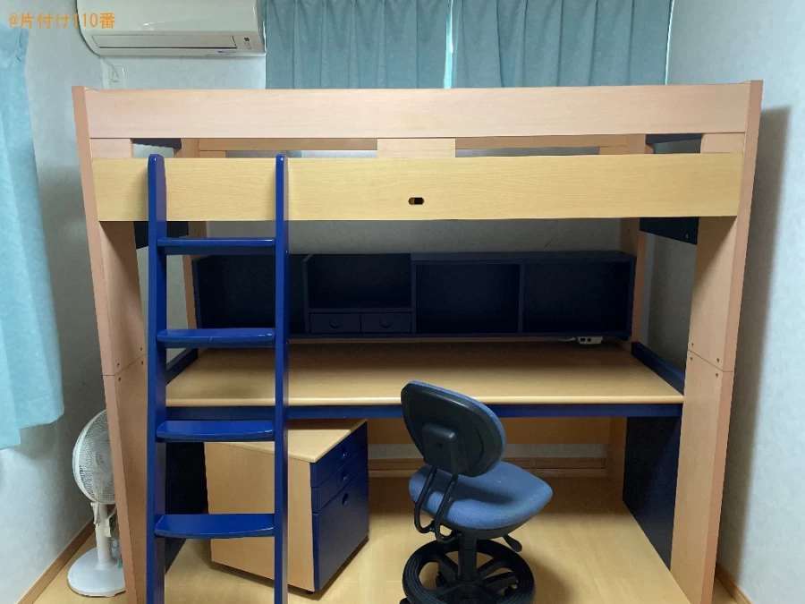【大津市】ロフトベッド、学習机、椅子の回収・処分ご依頼