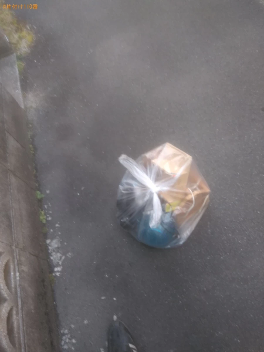 【松山市朝生田町】中身の入ったスプレー缶、木製の小物入れの回収