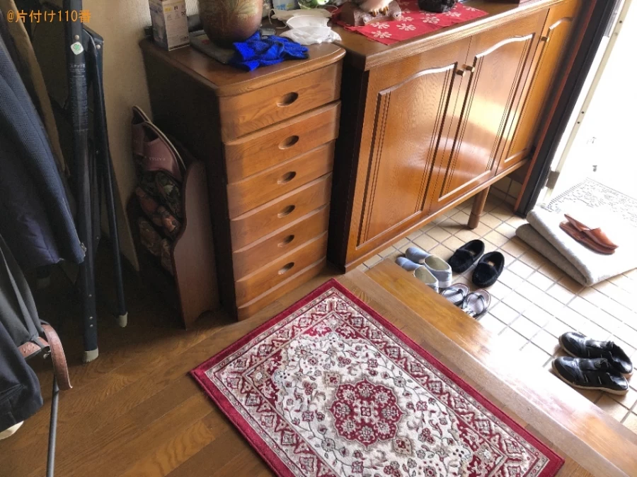 【周南市】マッサージチェア、ストーブ、二人掛けソファー等の回収