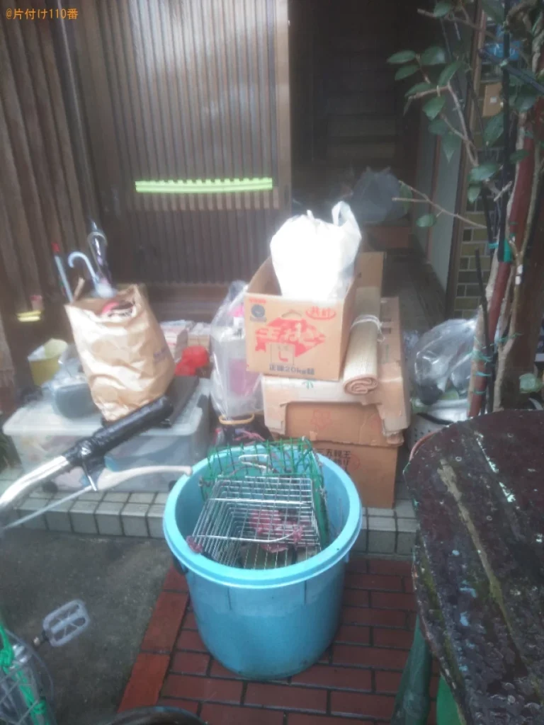 【今治市石井町】バケツ、収納ケース、かご、自転車、一般ごみ等の回収