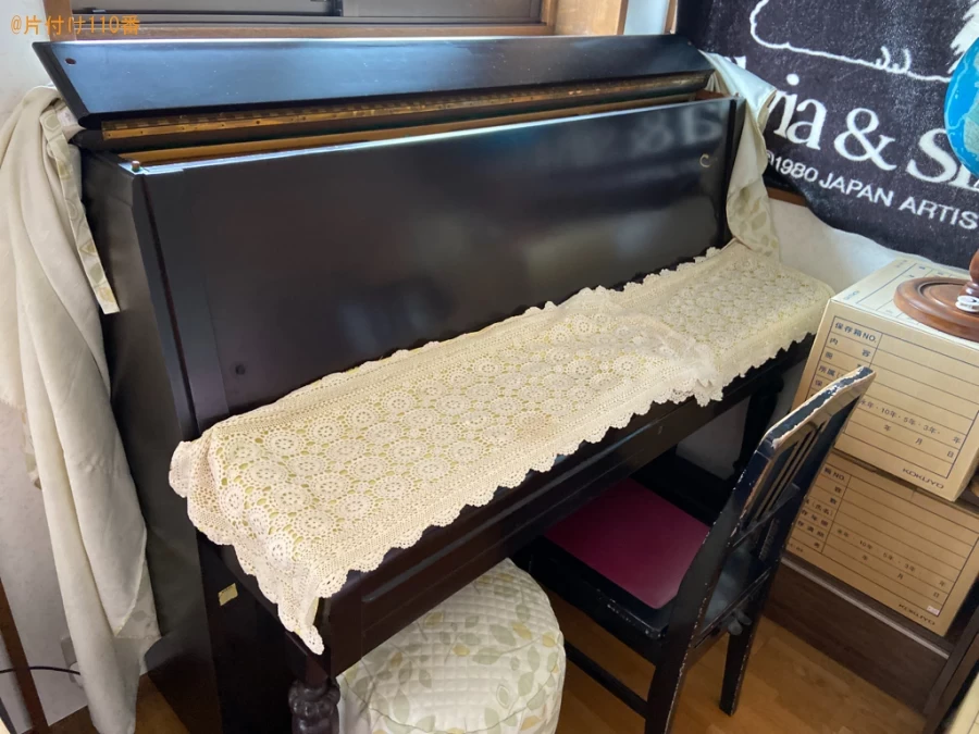 【昭島市田中町】アップライトピアノ、エレクトーンの回収・処分