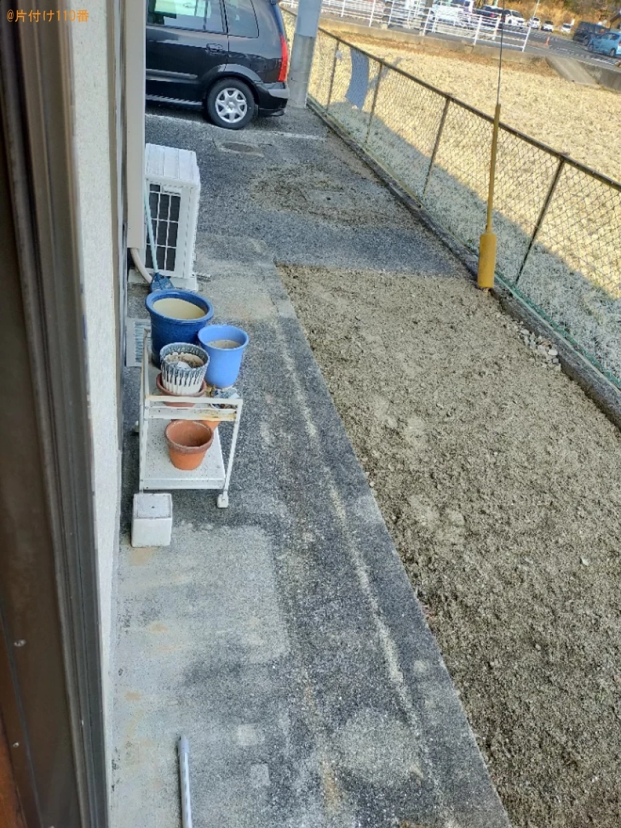 【倉敷市】セミダブルベッド、冷蔵庫、パーテーションの回収・処分