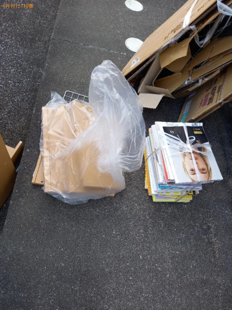 【高知市】本棚、雑誌、段ボールの回収・処分ご依頼　お客様の声