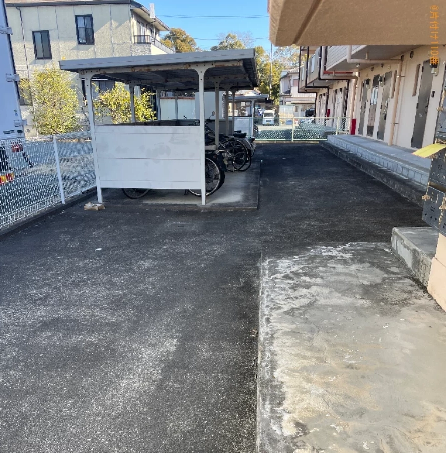 【浜松市中区】シングルベッド、冷蔵庫、ゴミ箱、掃除機等の回収