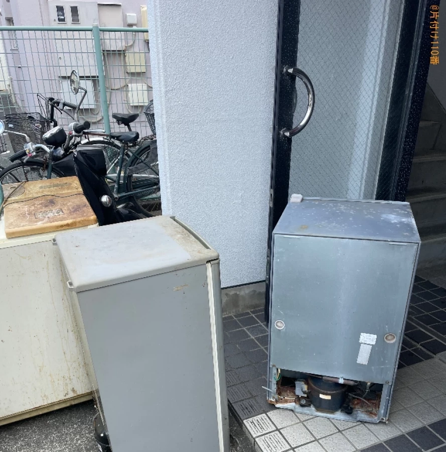 【浜松市中区】折り畳みベッド、カラーボックス、冷蔵庫等の回収