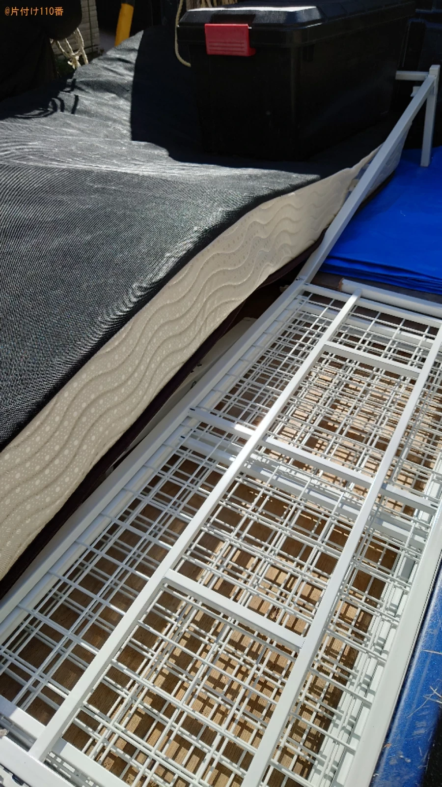 【奈良市南紀寺町】マットレス付きシングルベッドの回収・処分ご依頼