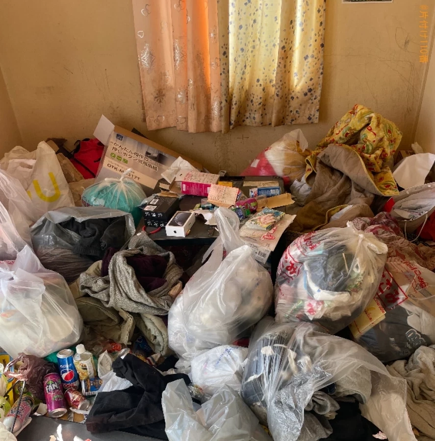 【豊橋市草間町】ゴミ屋敷状態になった部屋の片付け作業ご依頼