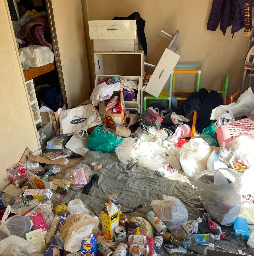【豊橋市草間町】ゴミ屋敷状態になった部屋の片付け作業ご依頼