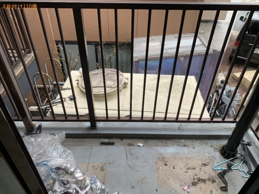 【福岡市城南区】マットレス付きシングルベッド、洗濯機の回収・処分