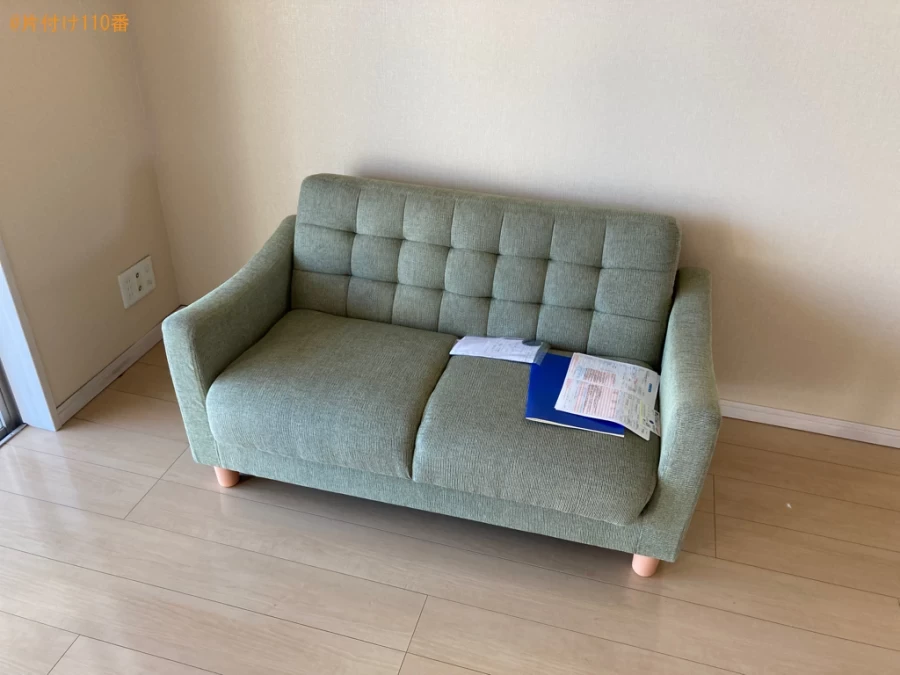 【鹿児島市うえあらた町】二人掛けソファー、健康器具、棚等の回収