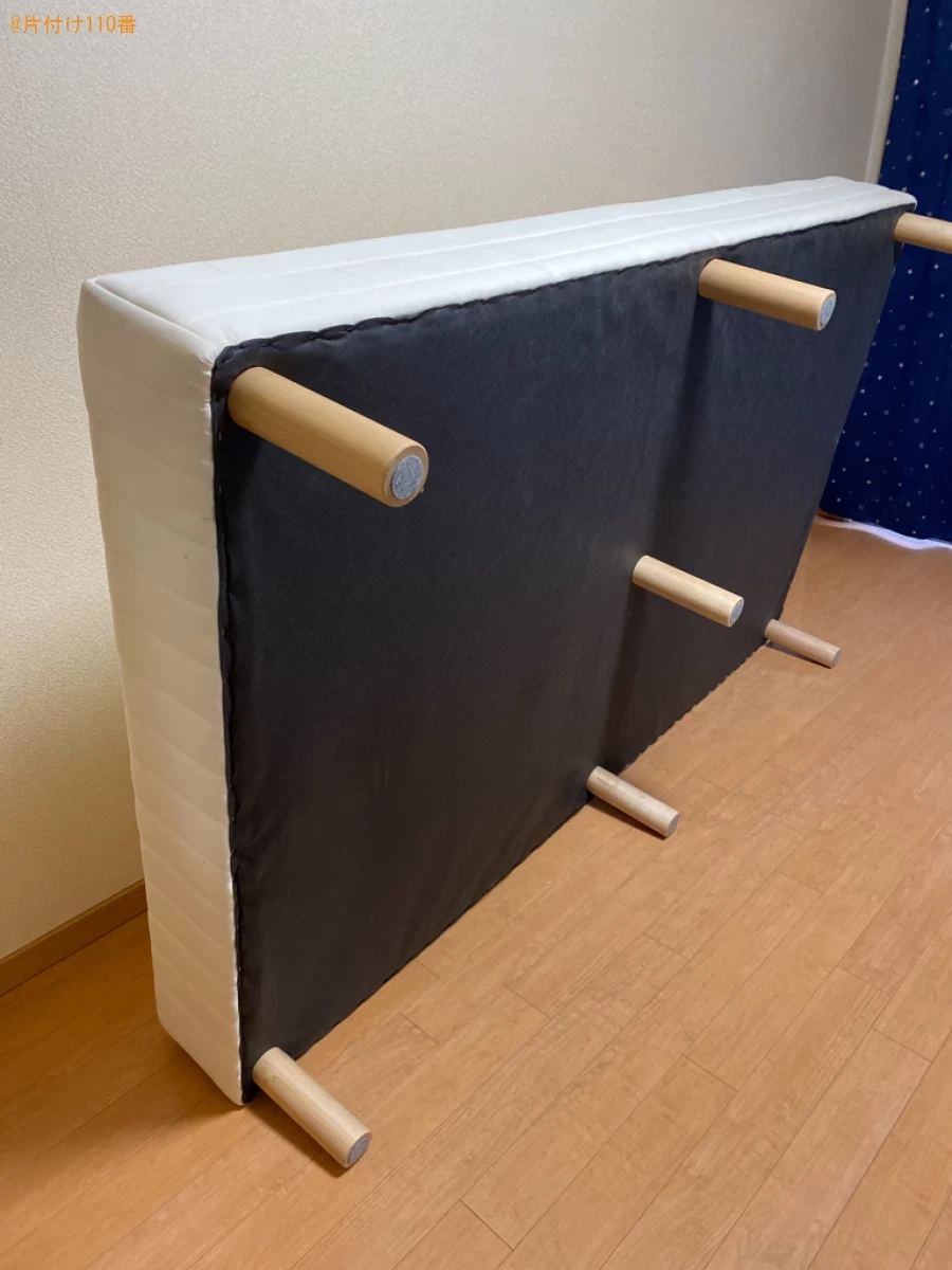 【京都郡苅田町】マットレス付きセミダブルベッドの回収・処分ご依頼