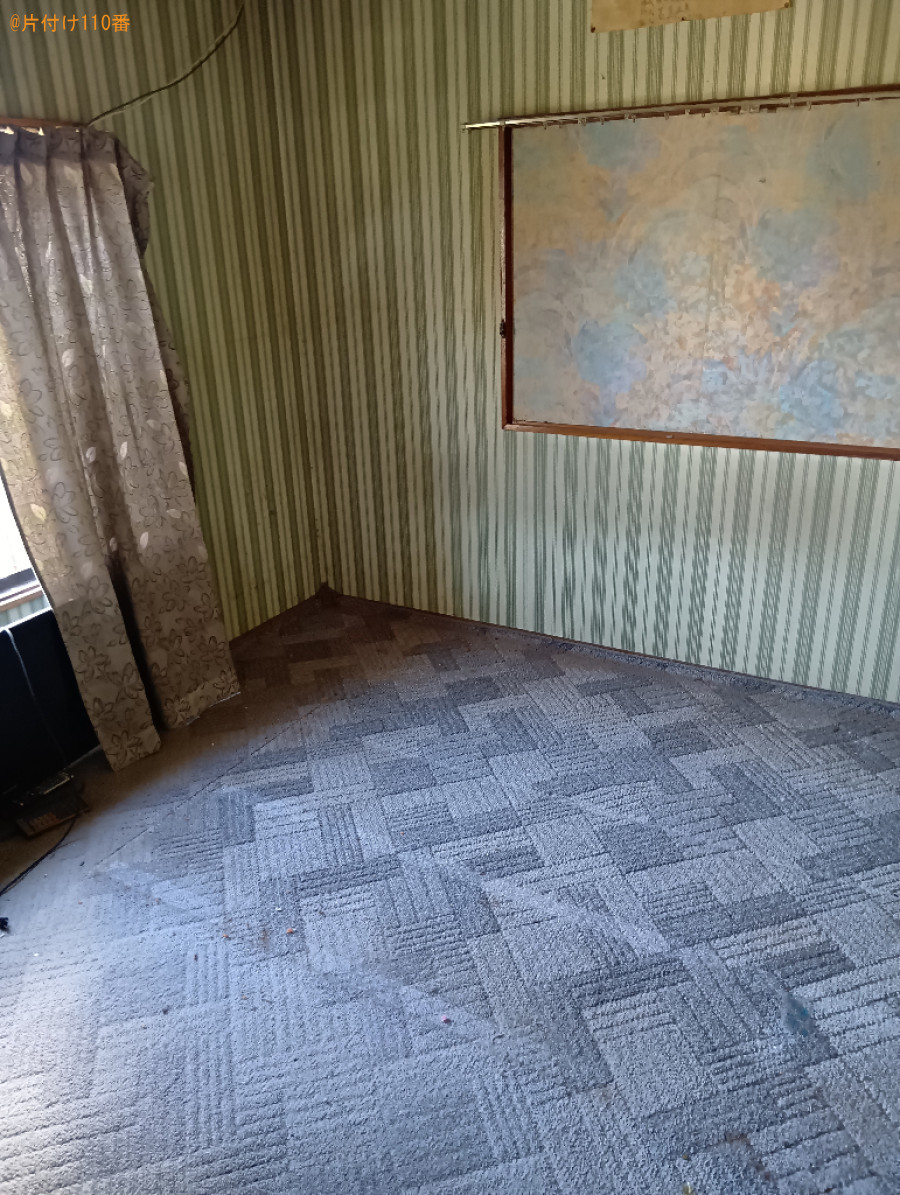 【富士宮市】マットレス付きシングルベッド、タンス、冷蔵庫等の回収