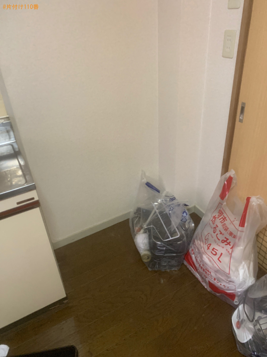 【福岡市東区】マットレス付きシングルベッド、洗濯機等の回収・処分