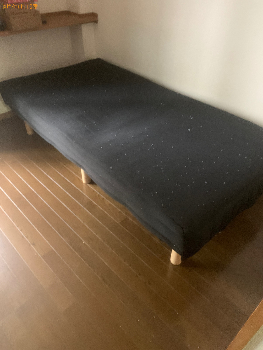 【福岡市東区】マットレス付きシングルベッド、洗濯機等の回収・処分