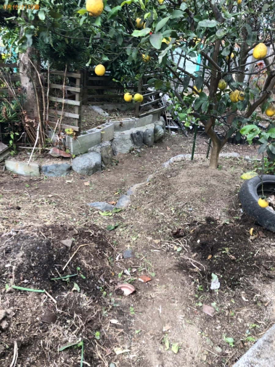 【北九州市小倉南区】枯れ葉、木、草の回収・処分ご依頼　お客様の声