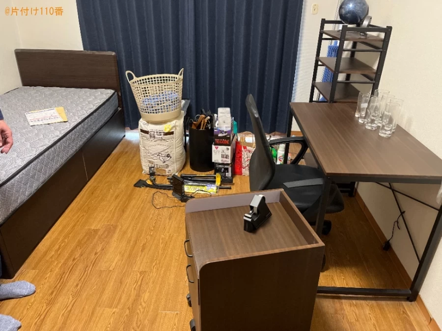 【草津市】マットレス付きシングルベッド、洗濯機、冷蔵庫等の回収