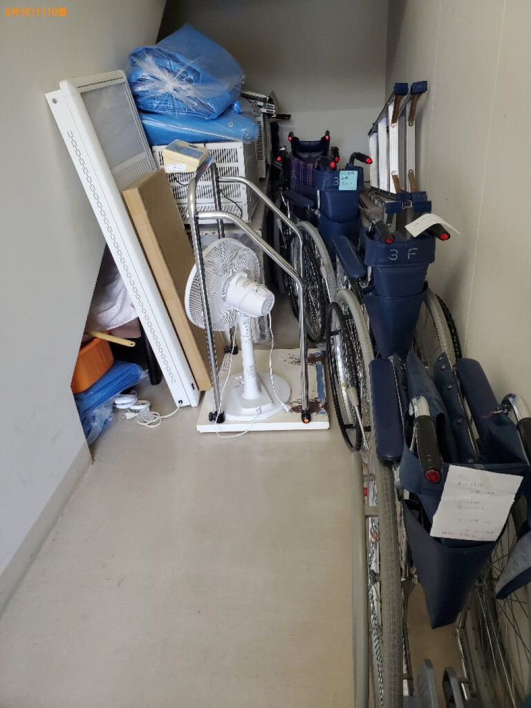 【岡山市北区】車椅子、扇風機、棚等の回収・処分ご依頼　お客様の声