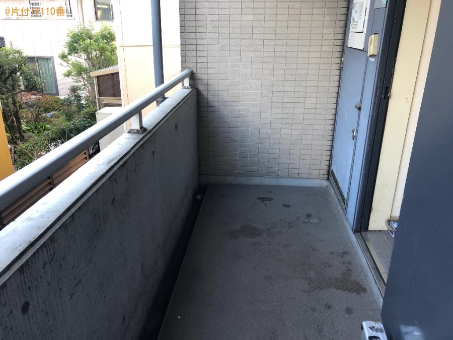 【周南市相生町】マットレス付きシングルベッド、レンジ台等の回収