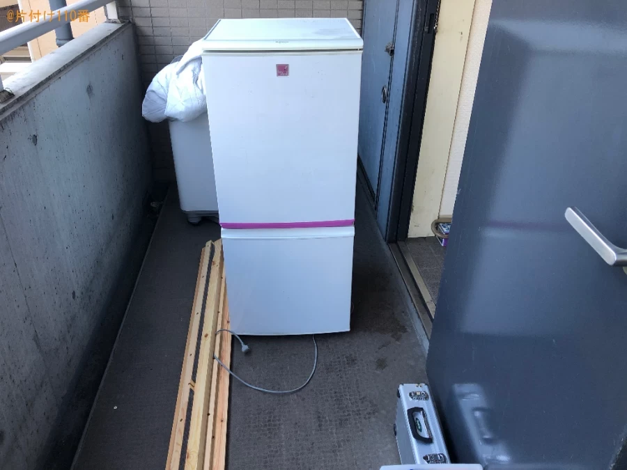 【周南市相生町】マットレス付きシングルベッド、レンジ台等の回収