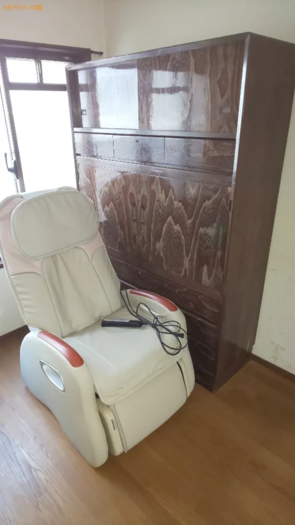 【茨木市小川町】マッサージチェア、タンスの回収・処分ご依頼