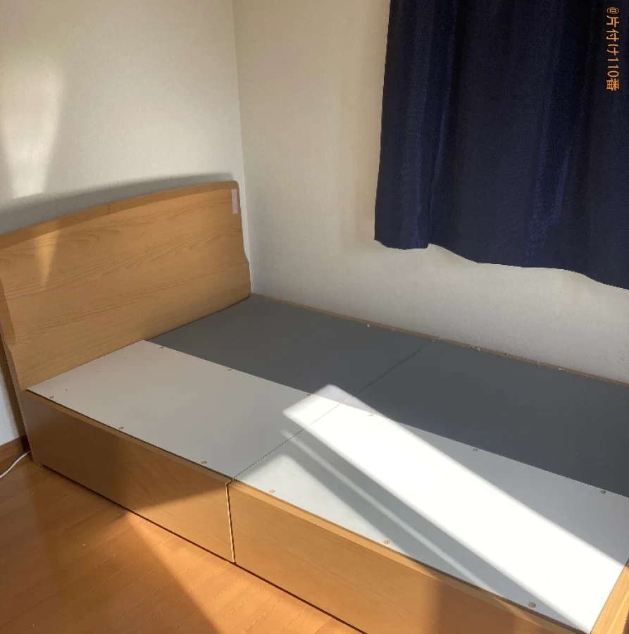 【宇部市】ダブルベッドの回収・処分ご依頼　お客様の声